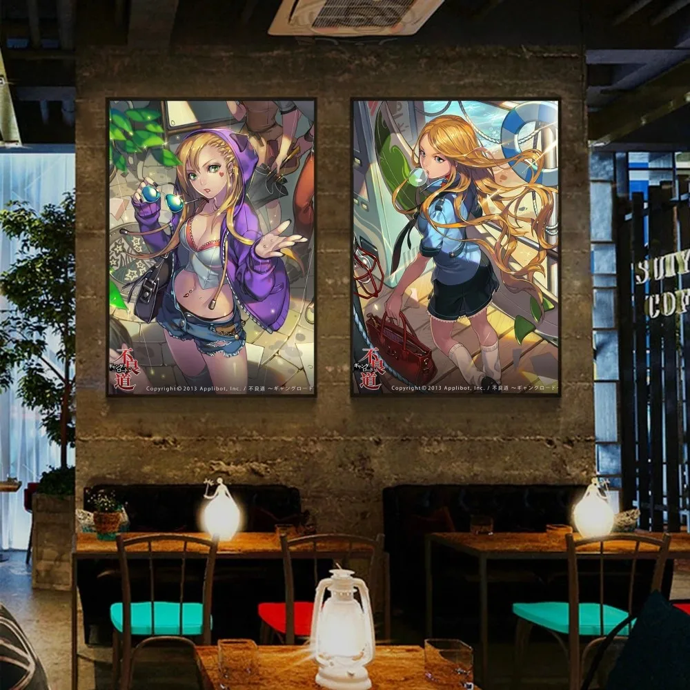 F-Furyou Michi Gang плакат с изображением дороги плакаты Наклейки художественные