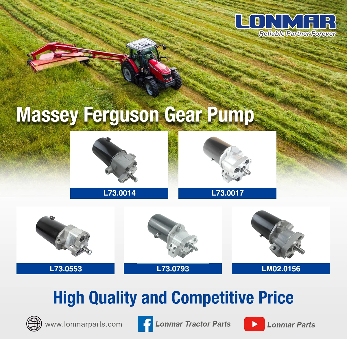 Гидравлический насос трактора для John и Deere 6403 6603