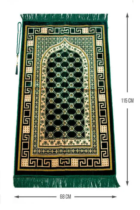 

IQRAH Luxury Velvet Şipinger Prayer Rosary Gift Green