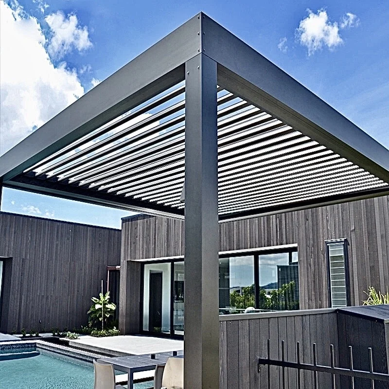 

Pergola Aluminium Hot Selling Garden House Louvered Pergola Outdoor Sheds Gazebo awning pavilion sunshade