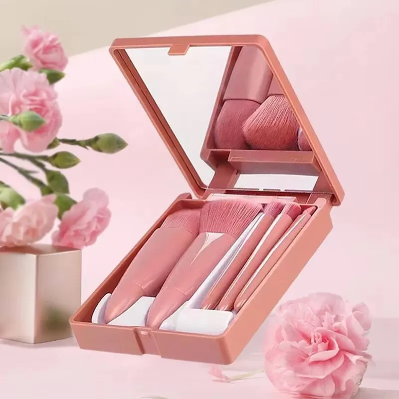 5 Шт., Мини-набор Кистей Для Макияжа, Дорожный Размер, Портативные ...