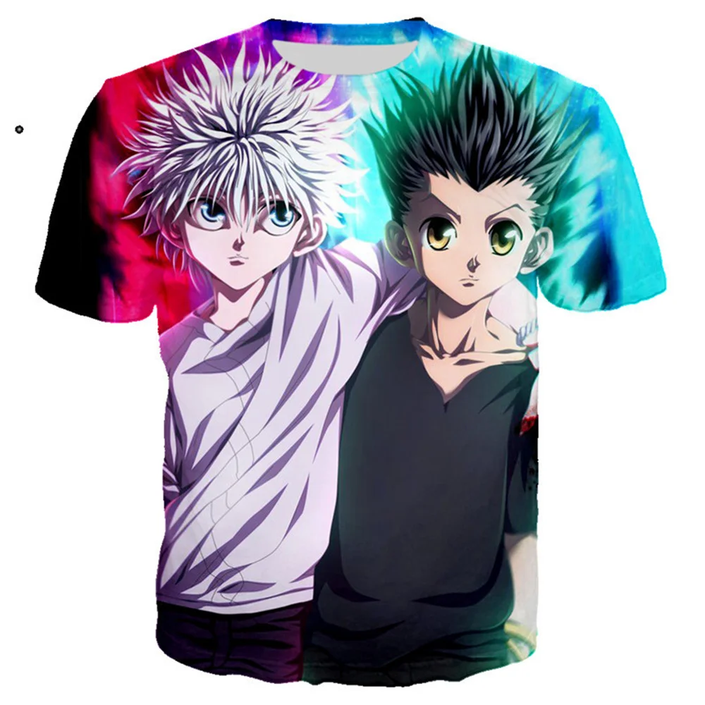 Hunter X Аниме футболка для мужчин Camisetas манга Топы Одежда Мужская Уличная Футболка