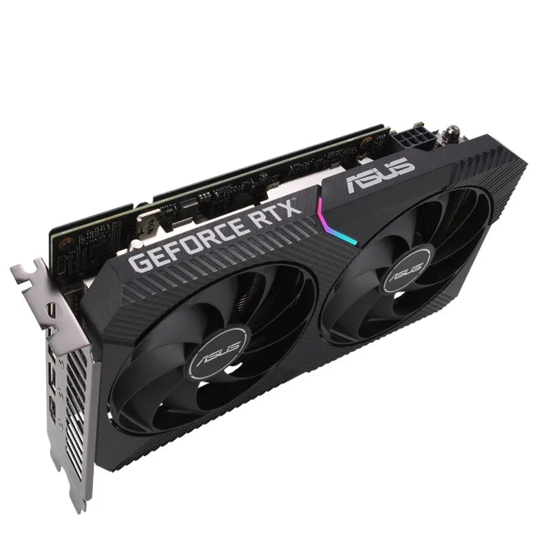 Видеокарты ASUS DUAL RTX 3060 TI O8G V2 GPU графическая карта 3060TI 8 Гб MINI |