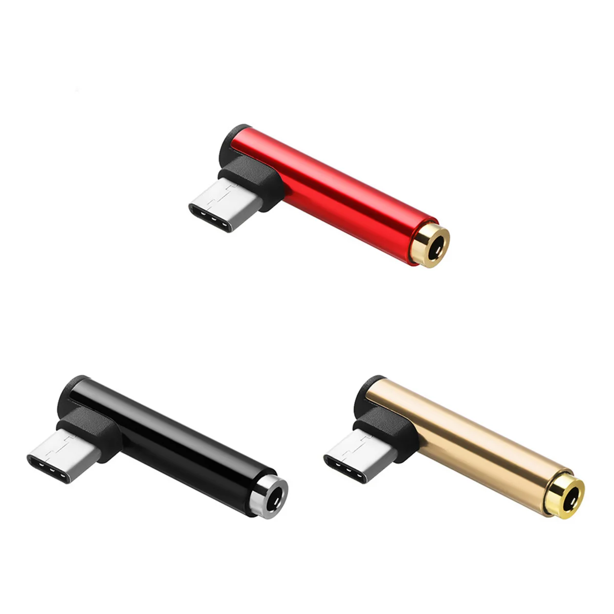 

3 Pcs Type-C Earphone Adapter Type C male to 3.5mm Aux Female Audio Earphone Converter for Pixel 2 MOTO Z LG G5 G6