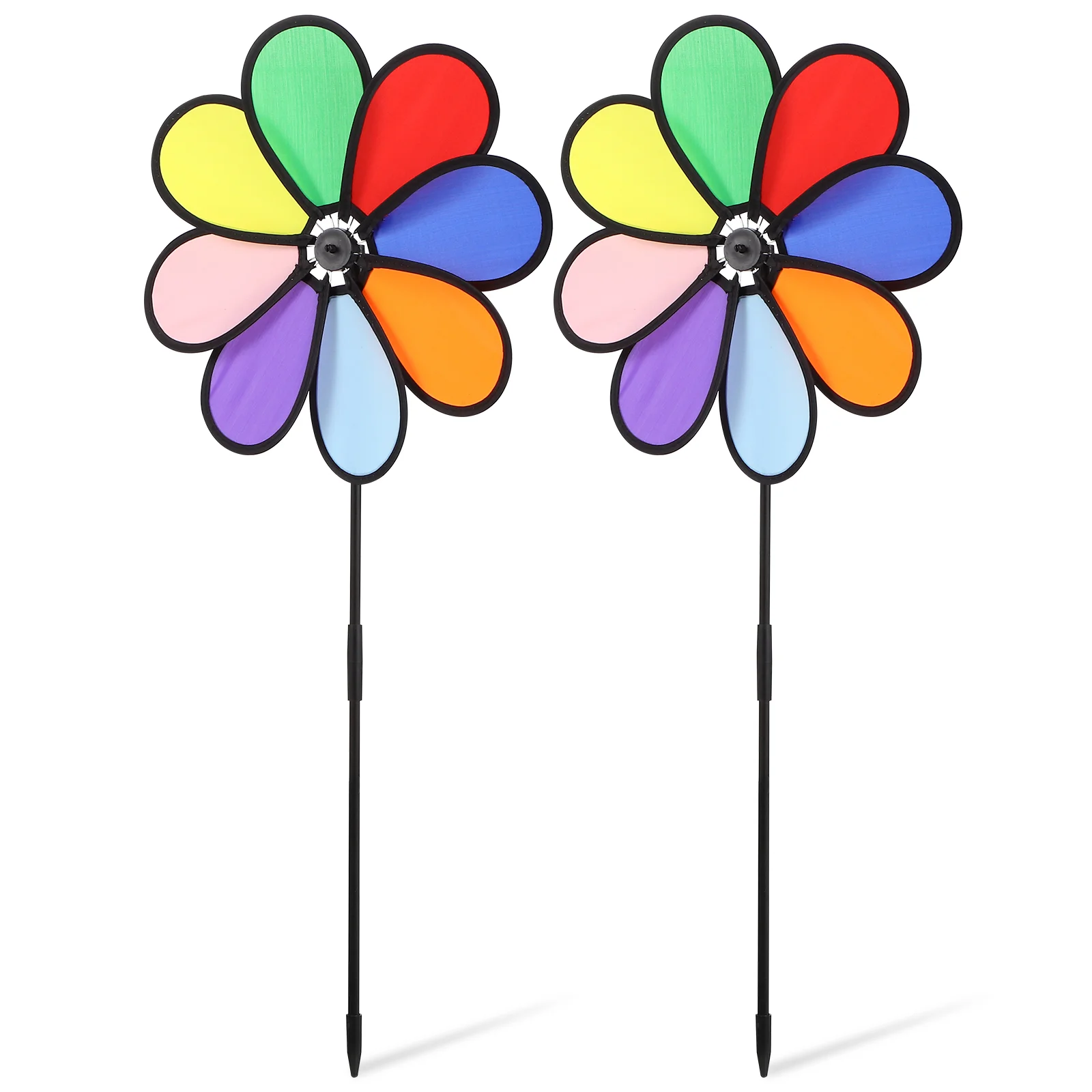 

Children's Room Fabric Outdoor Pinwheel Lawn Flower Wind Spinners Kids Decoration
