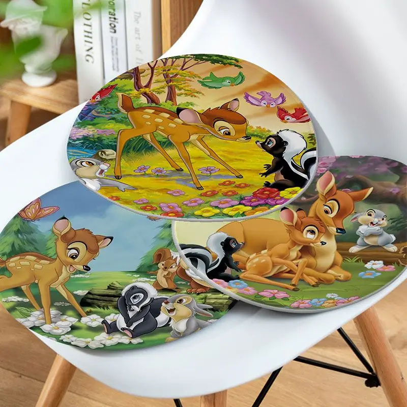 

Disney Bambi European Dining Chair Cushion Circular Decoration Seat For Office Desk Cushions Home Decor