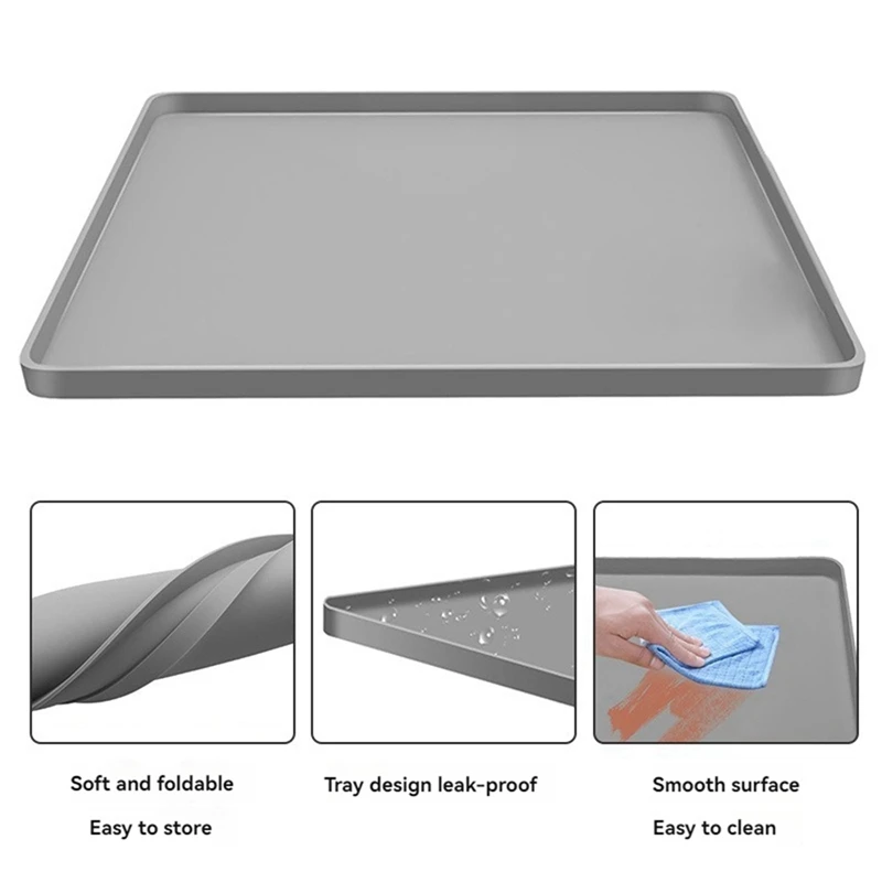 Напольный протектор для холодильника силиконовый мини-коврик напольный коврик