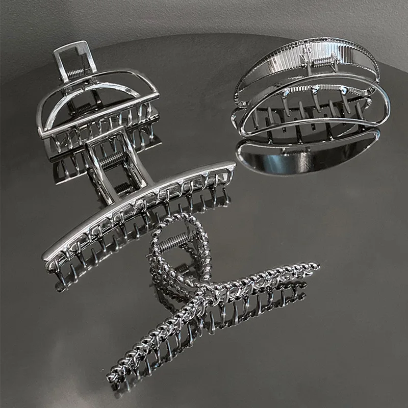 

Geometric Semicircle Square Moon Hairpin Ins Fashionable Design Temperament Grip Clip Small Number Of Versatile Shark