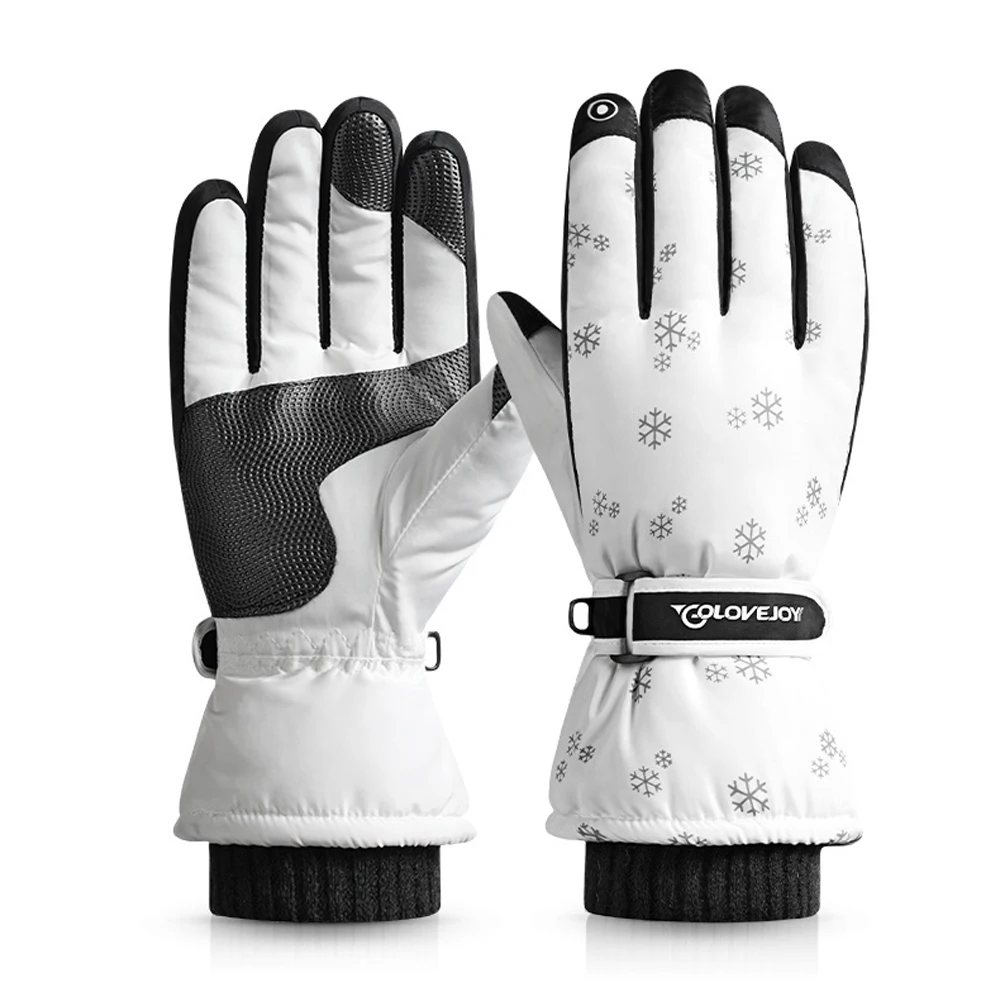 

Женские зимние лыжные водонепроницаемые перчатки для езды на велосипеде, скалолазания, ветрозащитные сенсорные перчатки, перчатки для сно...