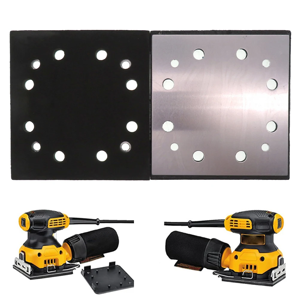 

1pcs 115×105mm Replacement Square Sanding Pad Backing Plate For Sander Polishing Wood Metal Furniture Power Tool Accessory