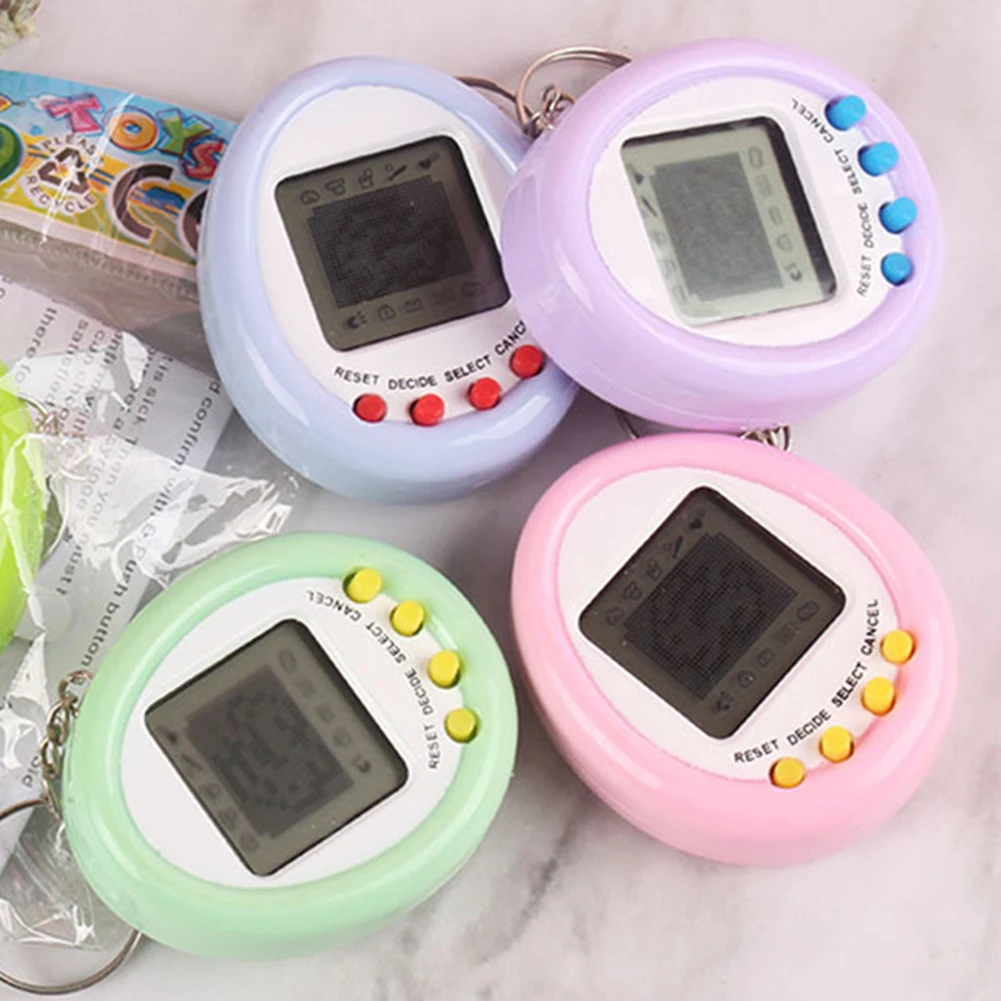 

Electronic Pets Game Toys Nostalgic Pet In One 168 Animals Funny Game Machine Keychain Ornament for Kids Adults Educational Play