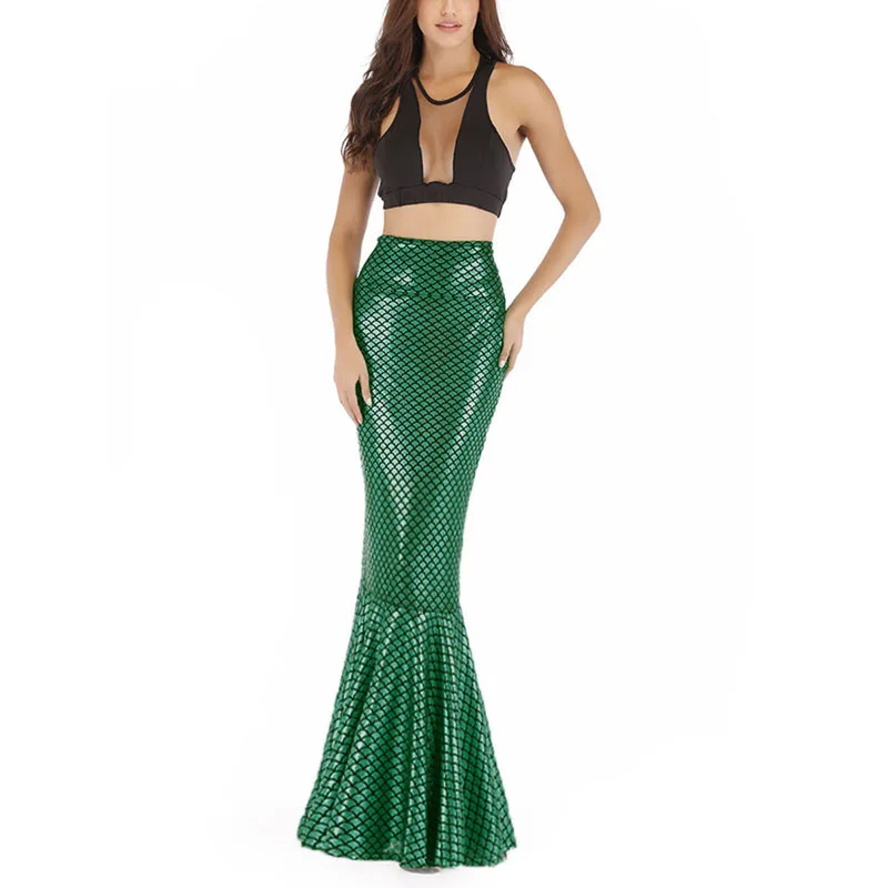 

Женский костюм русалки Edhomenn для косплея на Хэллоуин, длинная юбка с высокой талией и хвостом русалки, Женские Костюмы для ролевых игр