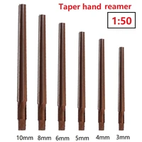 taper pin hand reamer 150 conical degree sharp manual pin hss alloy steel 9xc blade taper shank machine reamer cnc tools