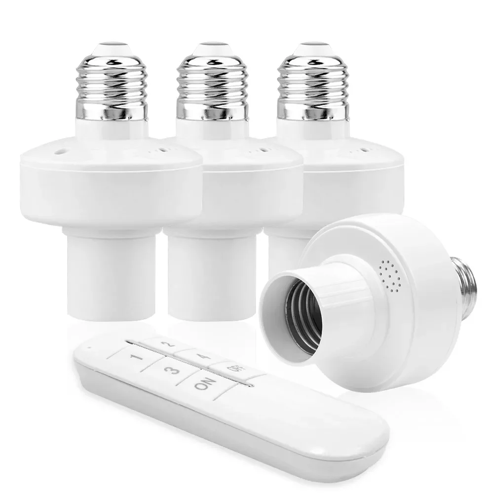 

E27 Screw Light Holder Converter Wireless Remote Control Lamp Base Socket AC 220V/50Hz SLEEP Delay Available