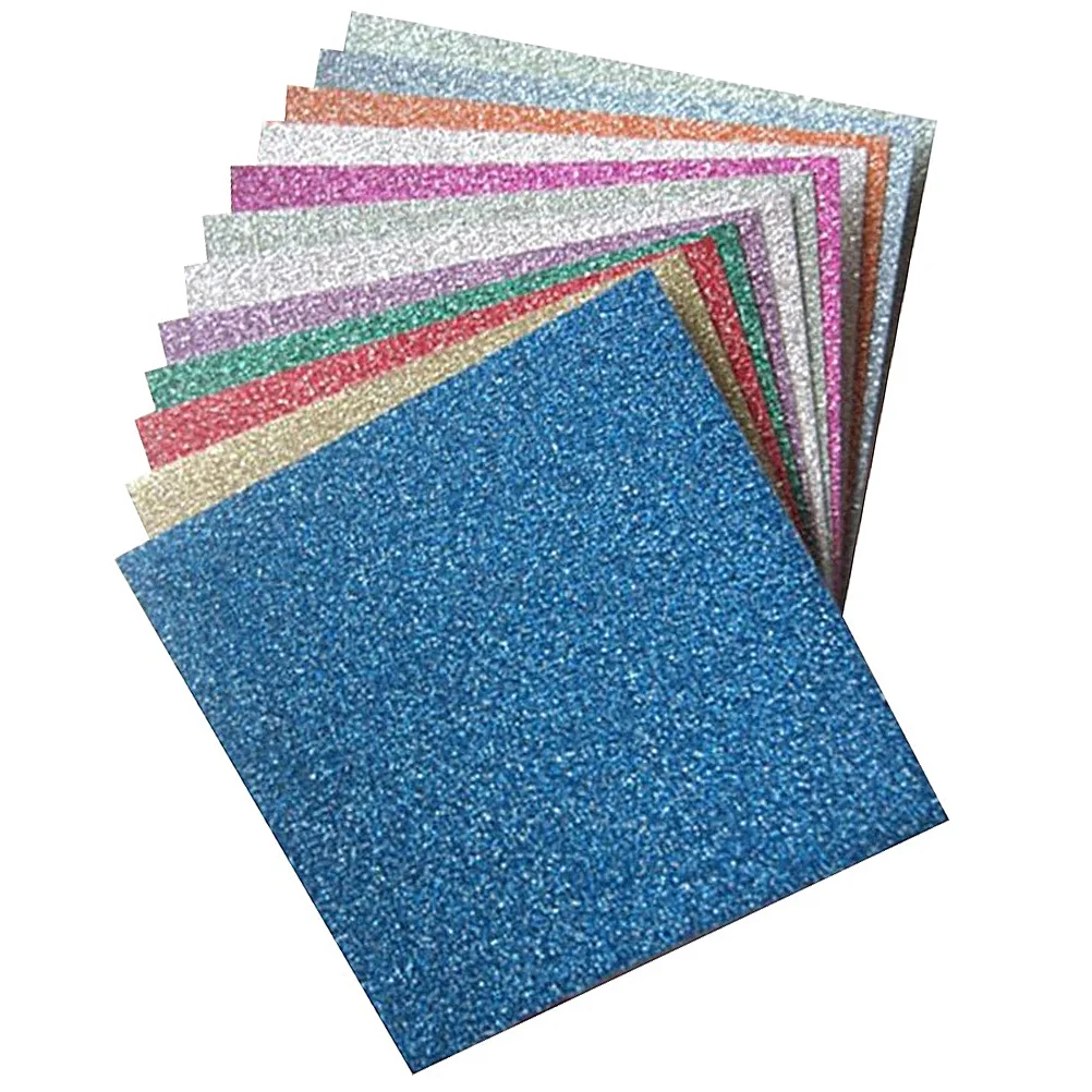 

Paper Origami Glitter Folding Sparkly Crafts Square Project Colored Shiny Iridescent Handcraft Craft