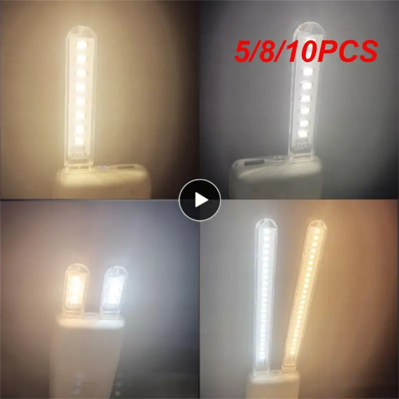 

5/8/10PCS Usb Led Light Usb Night Light Book Lights Night Light Led Light Book Lamp