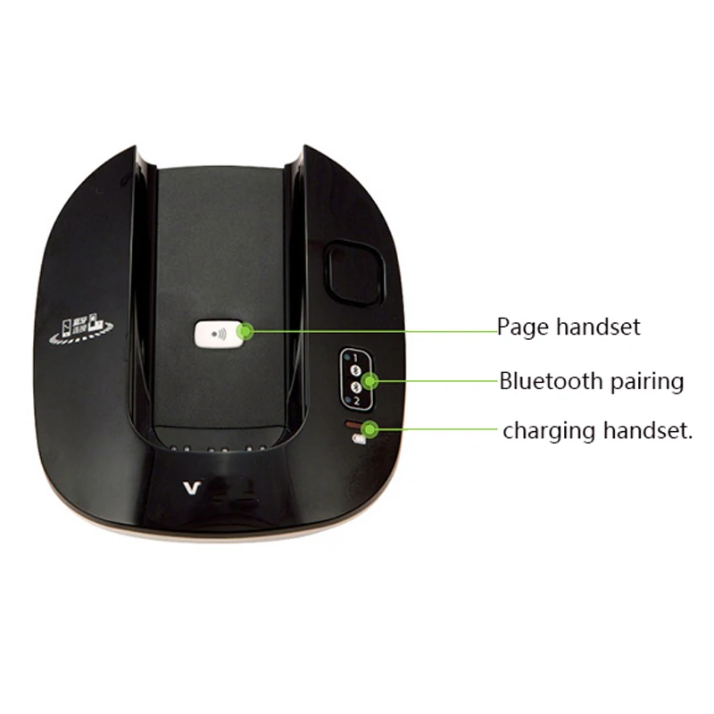 2 4ghz dect6 0 bluethooth cordless phone home office bluetooth wireless landline telephone with one two handsets free global shipping