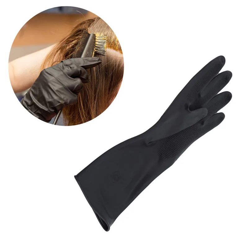 

1 Pair Hair Thicker Rubber Gloves Hair Dyed Gloves Durable anti-slip Beauty Salons Hairdressing Hair Care Styling Tools Hot