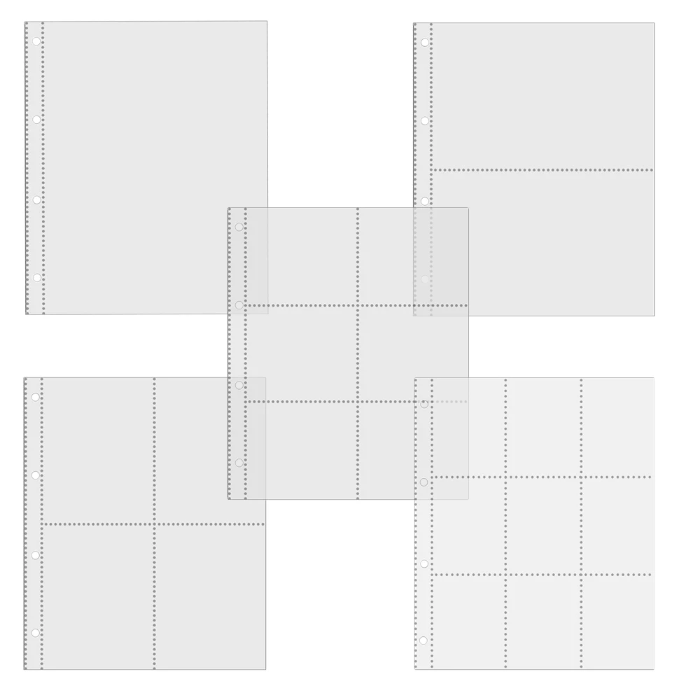

10 шт., бумажник для 4 открыток формата А4, внутренние рукава для фотокарт, сменные карманы, двусторонний, 2/4/12/18 карманов, блокнот для открыток, фотоальбом, 10 × 15