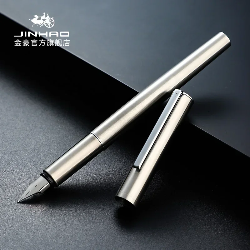 

Перьевая ручка Jinhao 35, цельнометаллическая, роскошное качество, перо EF/F, ручка для письма с каллиграфией, канцелярские принадлежности, бизнес-офис, школьные принадлежности