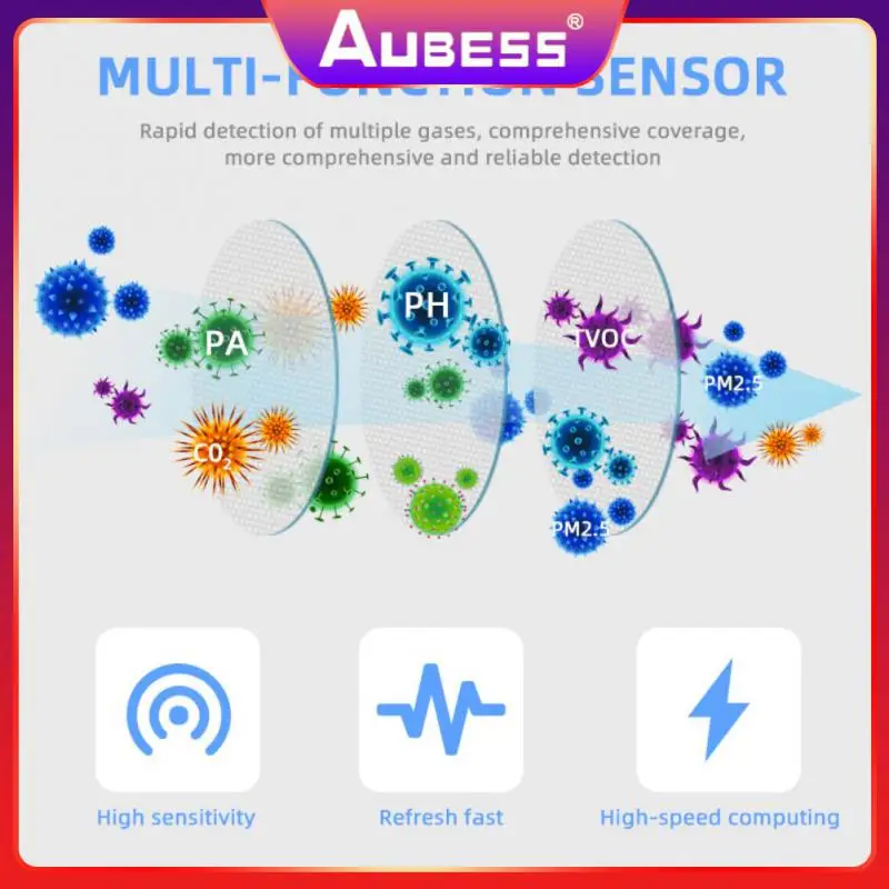 

Tuya Smart Smart Home Air Housekeeper 6 In 1 Air Quality Monitor Box Automation Alarm Detector Mini With Zigbee Gateway Zigbee