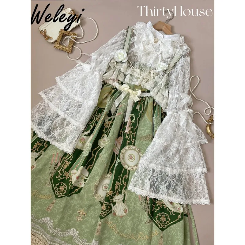 Рубашка с длинными рукавами в стиле ретро Jirai Kei осенняя рубашка универсального