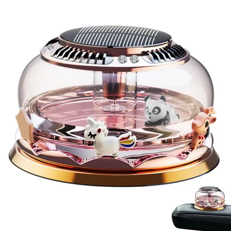 

Вращающийся диффузор для ароматерапии на солнечной батарее, аксессуары для украшения дома и автомобиля, семейный подарок