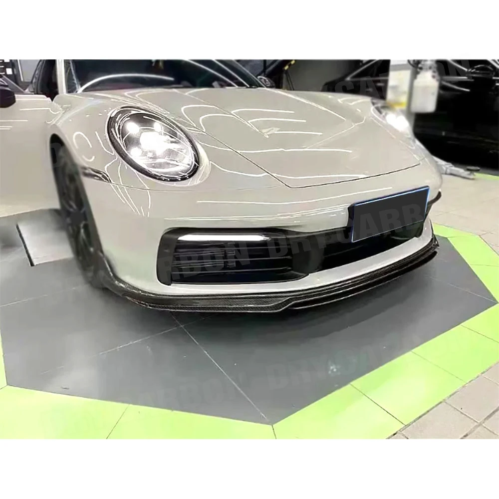 Автомобильные аксессуары для Porsche 911 992 2022 передний бампер из углеродного волокна