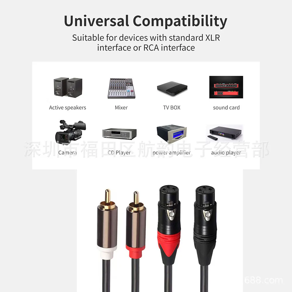 Продукт Двойной вращающийся двойной RCA усилитель Canon XLR1 5 м Микшерная консоль