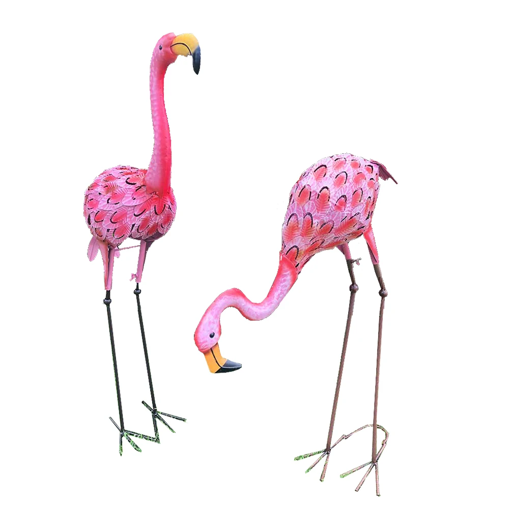 

Home Garden Metal Decor Flamingo Bird Yard Decoration Garden Ornaments