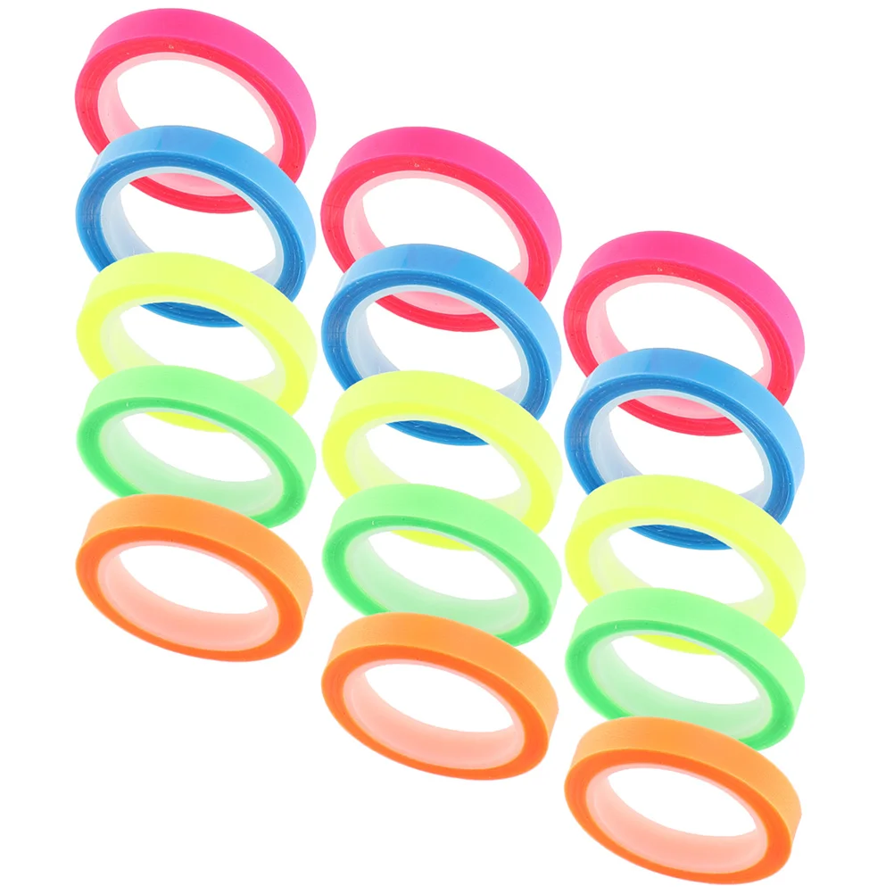 

15 Rolls Tag Waterproof Index Sticker Highlight Strips Book Colored Tape Books Page Markers Tabs The Pet Multi-function Sticky