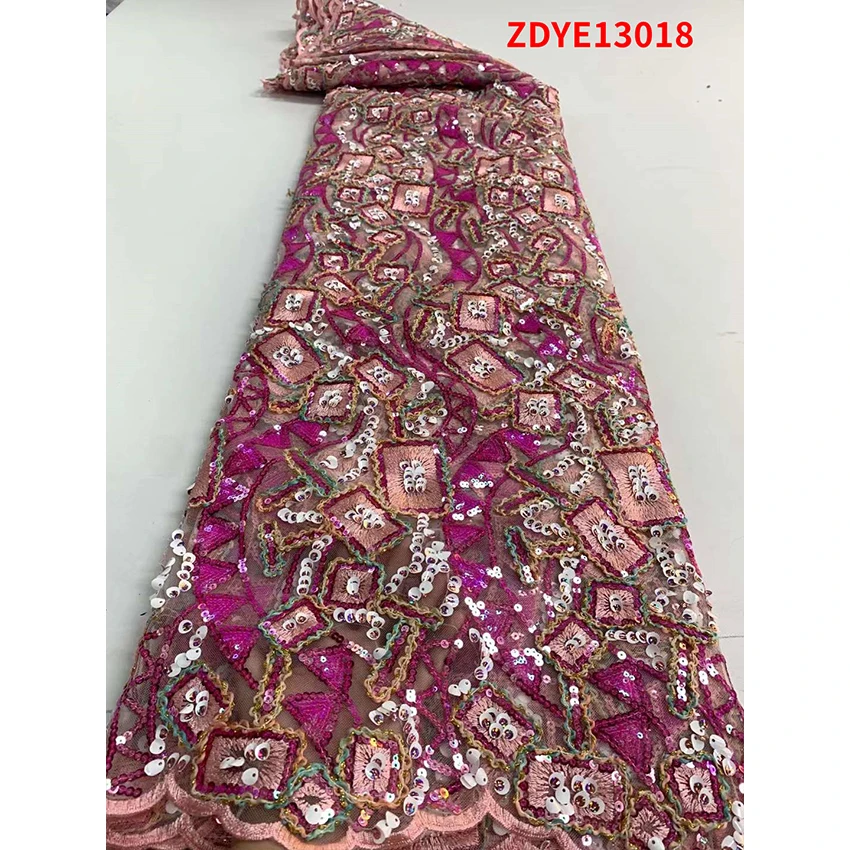 Большая Акция кружевная ткань с бисером из Анкары элегантная африканская