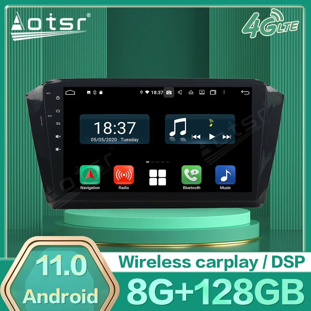 

Автомобильный мультимедийный Android 11 плеер для VW Volkswagen Magotan 2016 2017 GPS Navi Радио приемник головное устройство