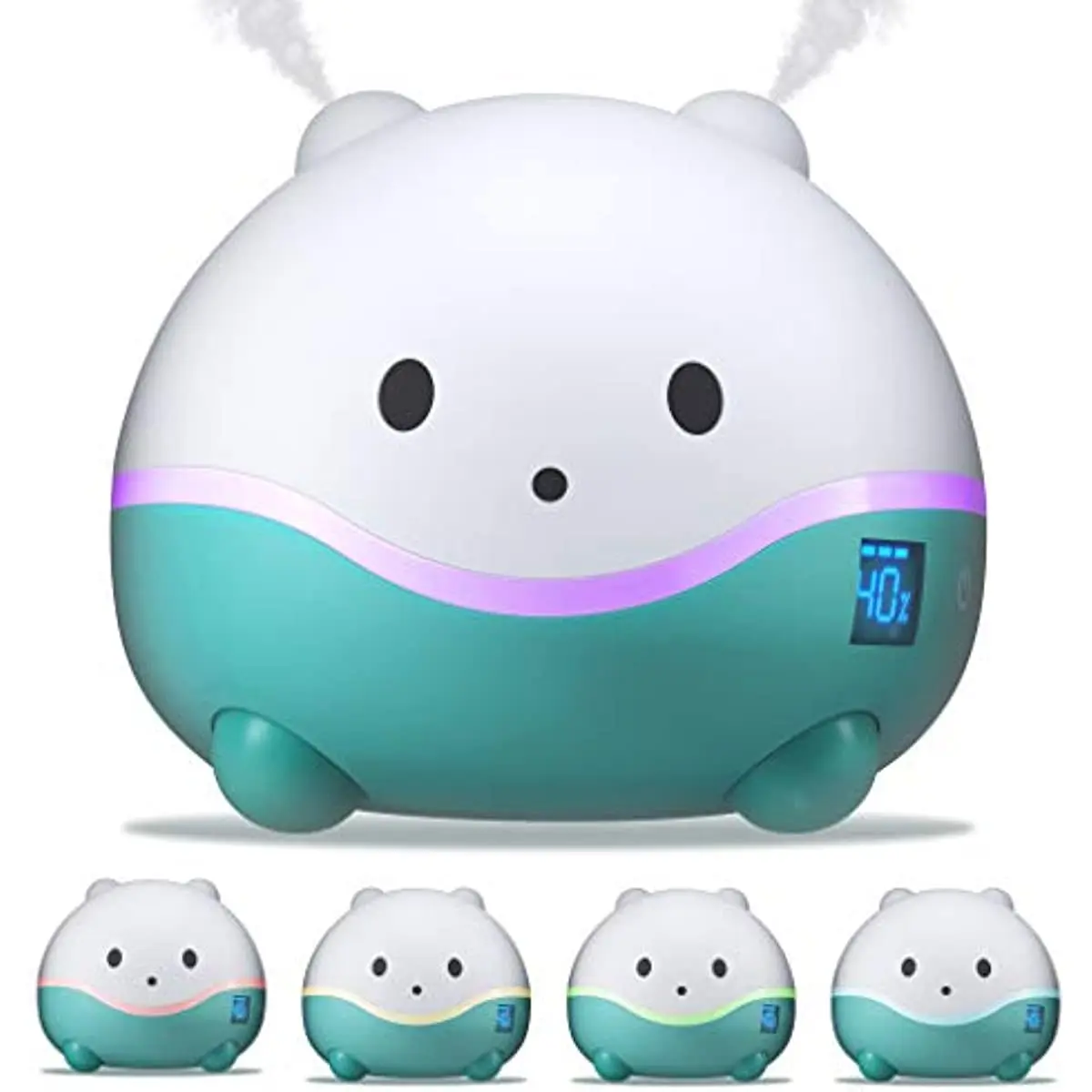 

Увлажнитель воздуха LittleHippo WISPI, диффузор и светильник для детей/детей с автоматическим контролем влажности, необходимая фотолампа