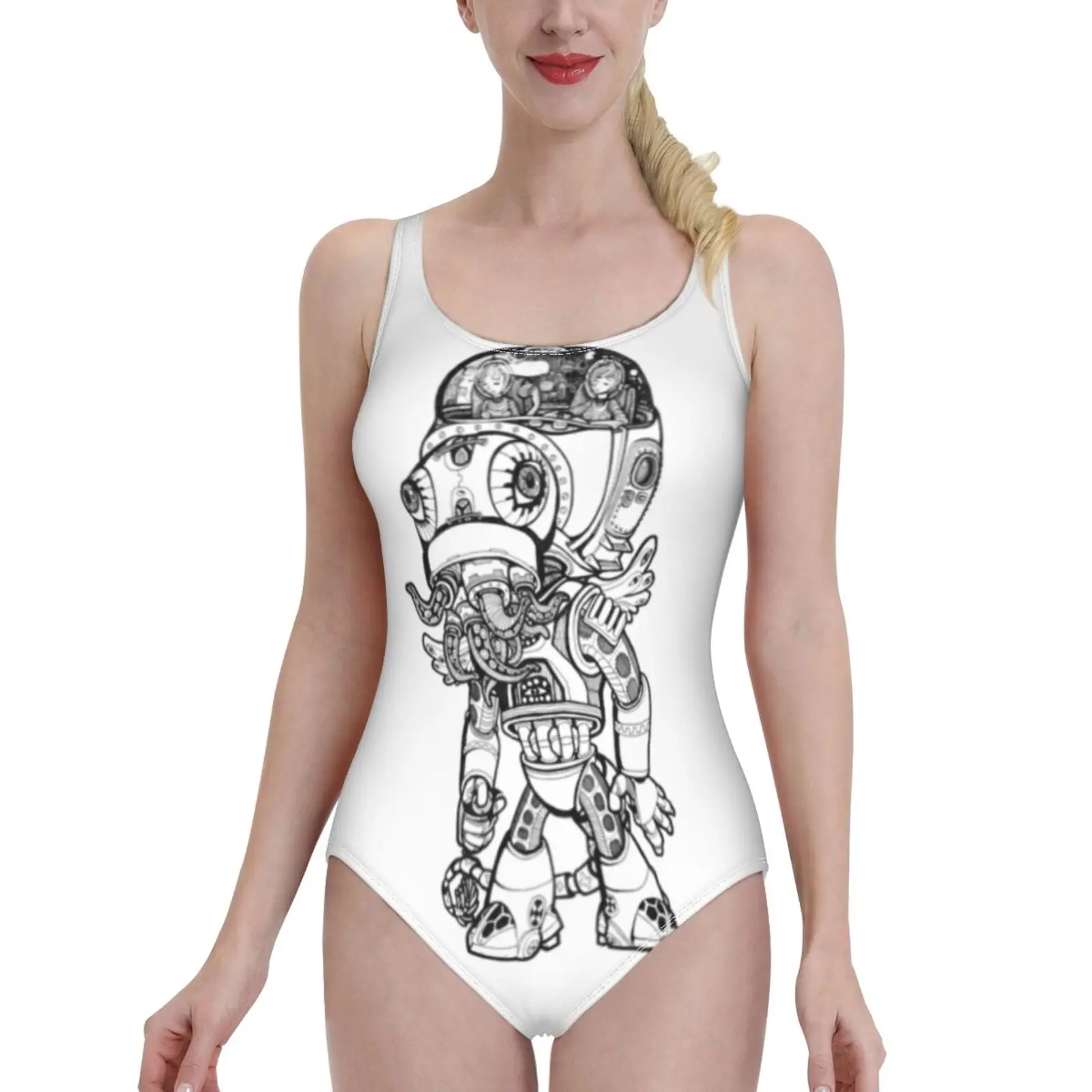 

Женский слитный купальник с принтом, монокини