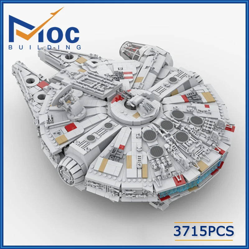 

Конструктор MOC «Звездные войны», технический кирпич Ханса сокола из фильма «сделай сам», научная фантастика, космический корабль, сборная и...