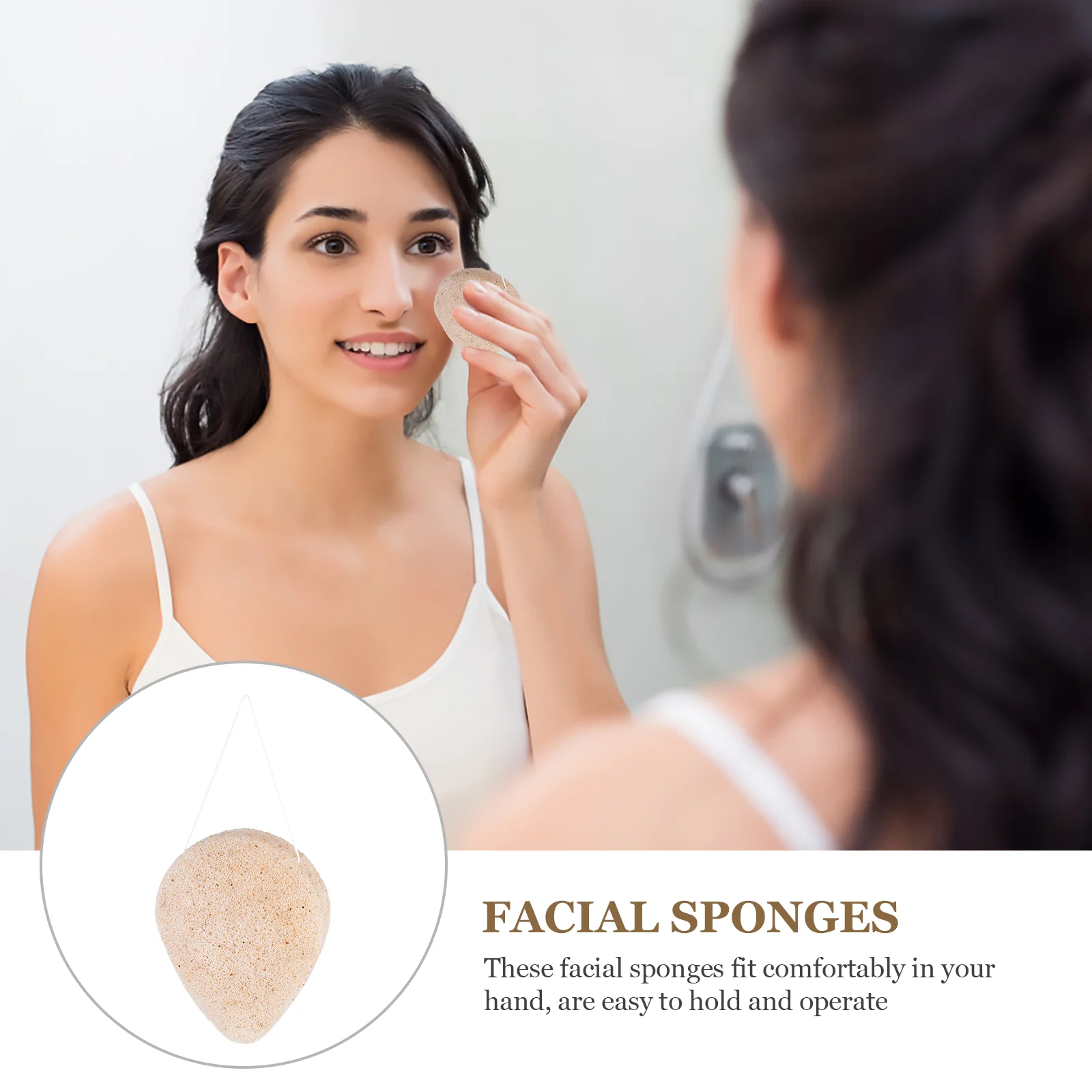 Konjac Powder Puff Губка для мытья лица малышей Скруббер отшелушивания Konjak