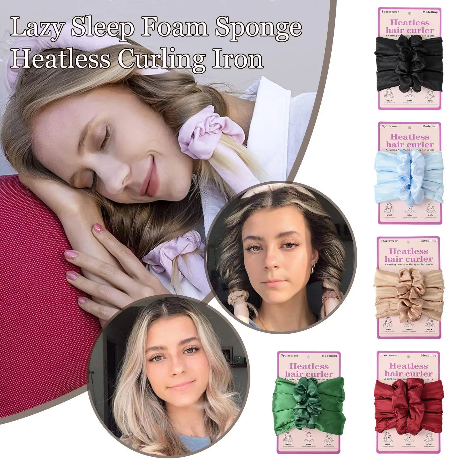 Модные женские резинки для волос девочек щипцы завивки большая эластичная