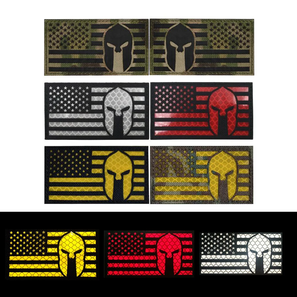 

Military Fan Series Morale Reflective Badge Armor Armband Backpack Patch Badge Night Identification Badge Light Hook&Loop