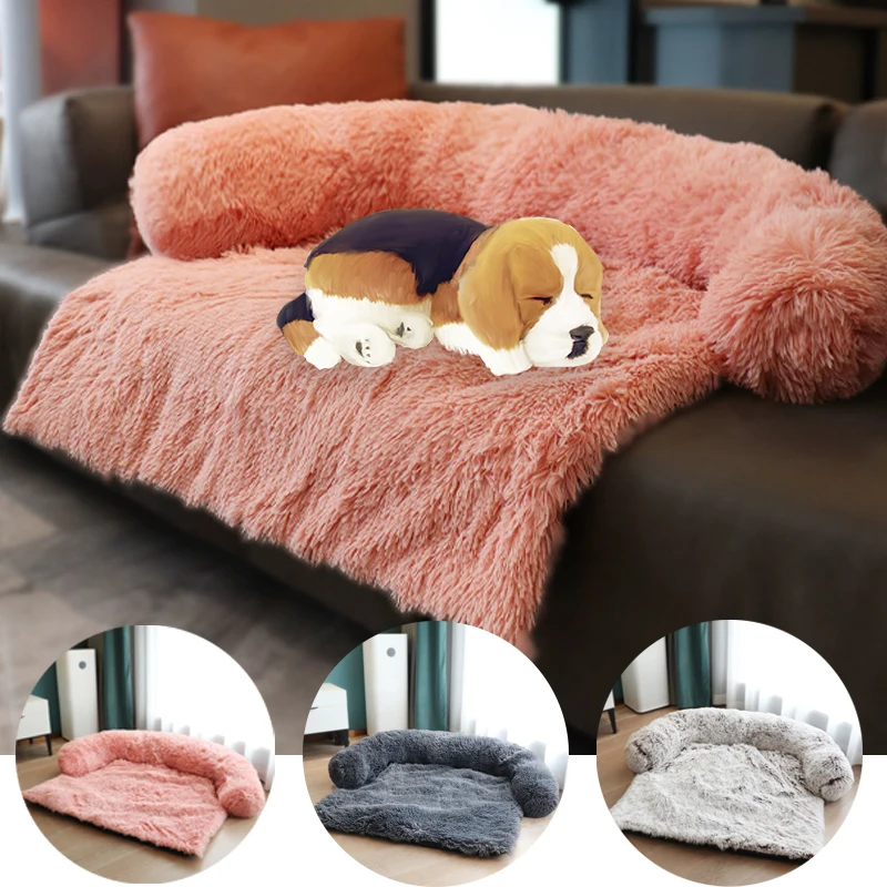 

Plush Dog Bed Sofa Waterproof Dogs House Beds Mat Detachable Mechanical Hand Wash Pet Kennel Breathable Pet Mattress Accessories