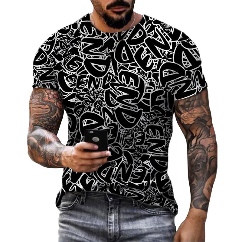 

2022 Summer Hot Sale Men's 3D Print T-shirt Short Sleeve Fashion Casual T Shirt Harajuku Streetwear Tshirt