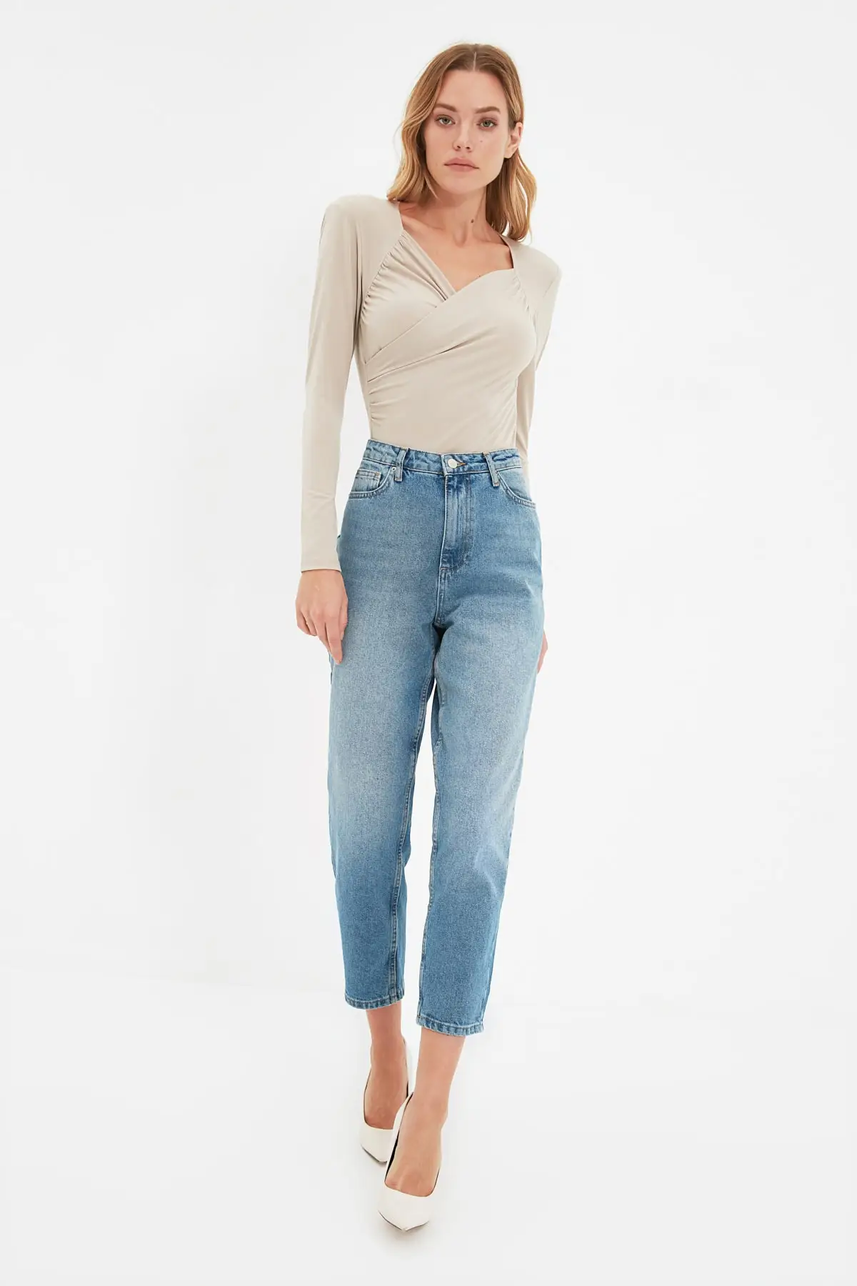 

Trendyol High Waist Baggy Jeans TWOAW22JE1058