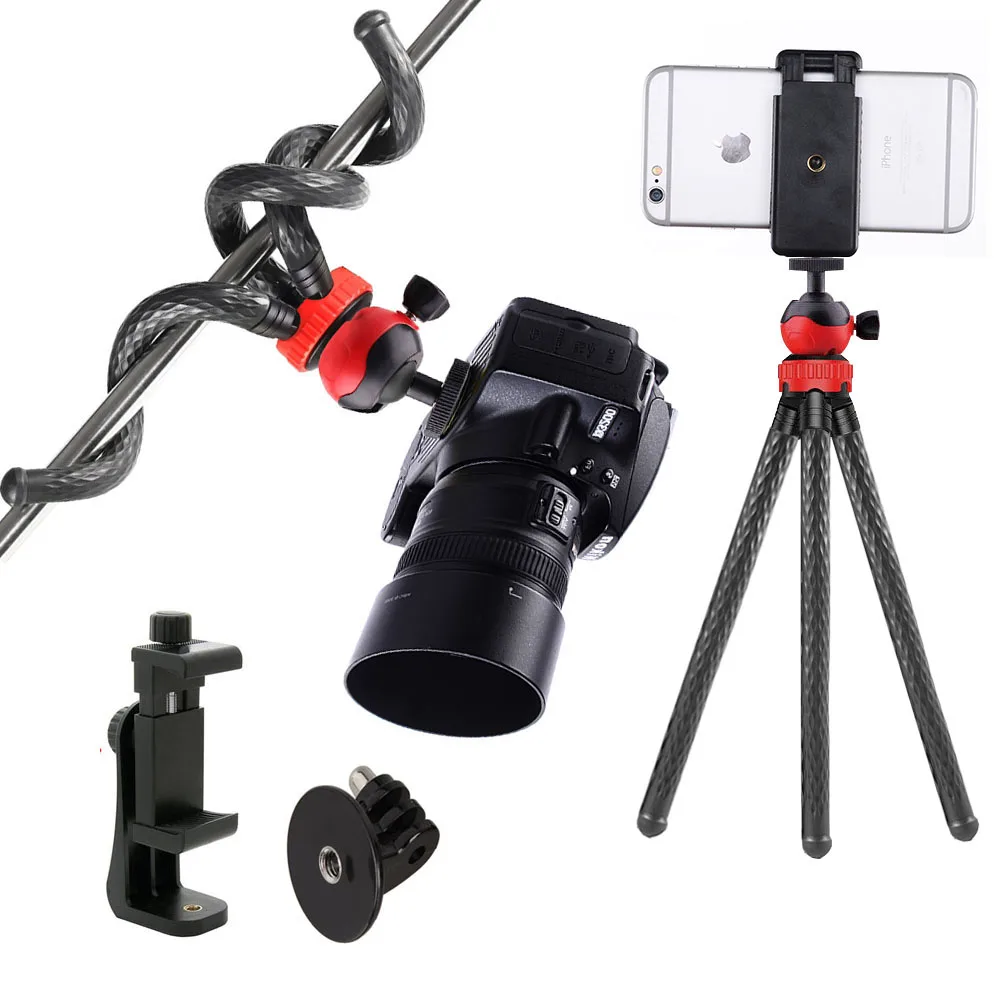 Гибкий штатив Octopus портативный для путешествий штатив-монопод селфи-палка