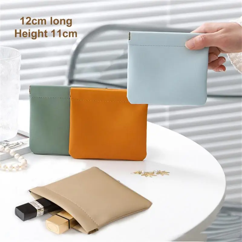 

PU Leather Unisex Coin Purse Multifunctional Portable Headphone Organizer Mini Sundry Cosmetic lipstick Change Storage Bag