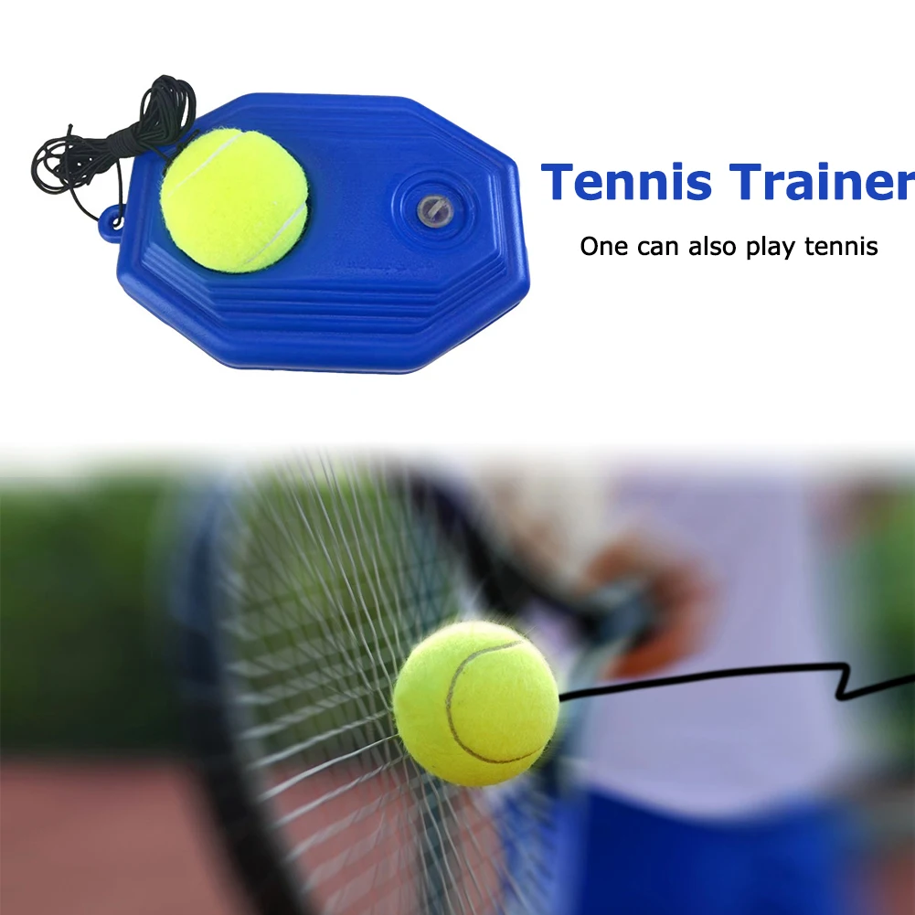 

Tennis Training Aids Base Portable Tennis Practice Trainer with 1 Elastic Rope Ball 1 ABS Trainer Base for Kids Adults Beginners