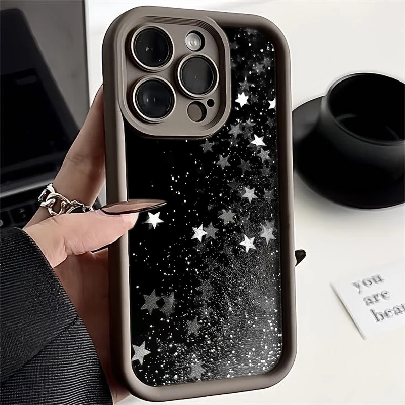 Роскошный противоударный чехол Shining Star с узором для Samsung Galaxy S25 S24 S23 Ultra S22 FE S21 Plus A16 A55 A54 5G A33 A35 (art.: 3920d7f0fc75e) - 3920d7f0fc75e