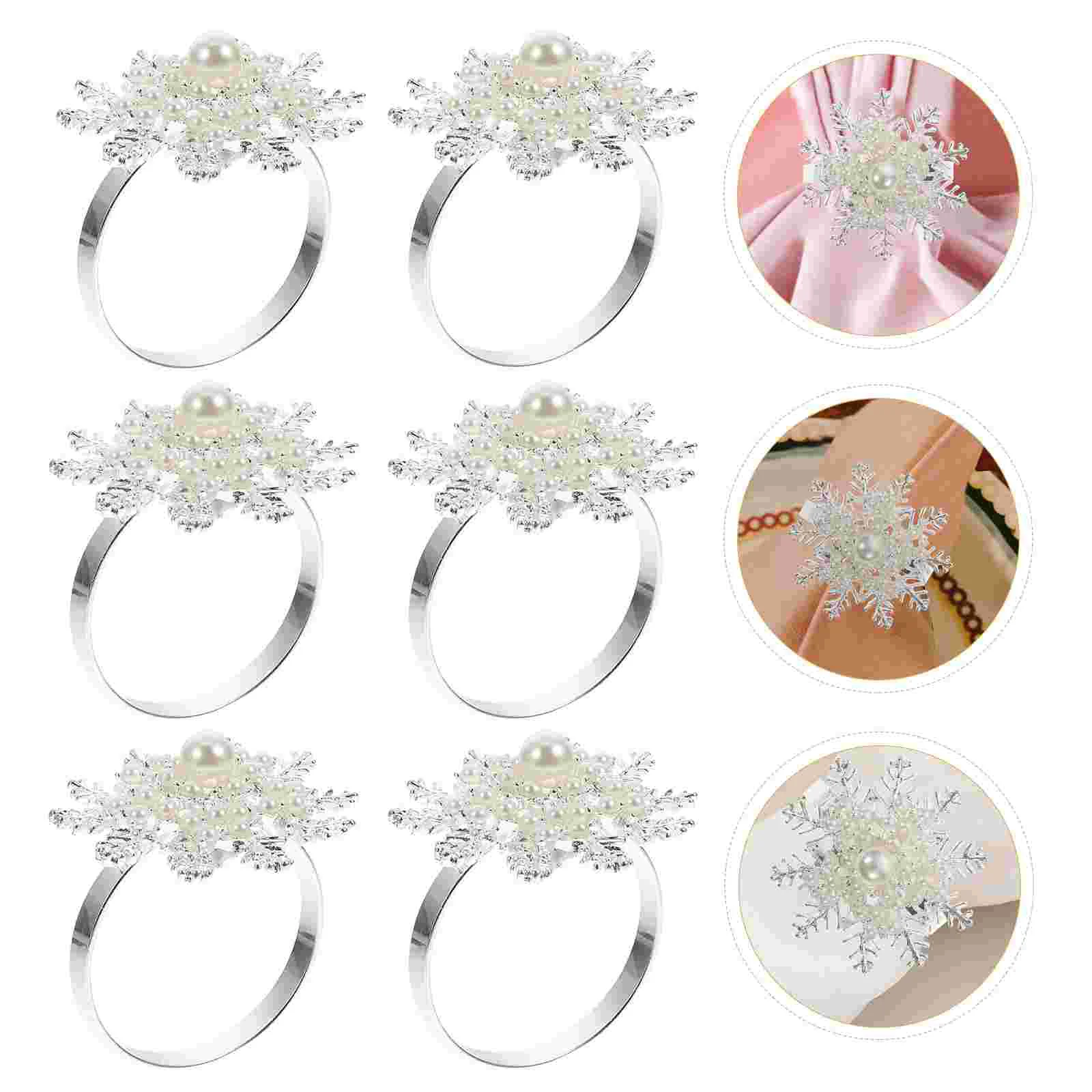 

Napkin Holders Christmas Buckle Rings Holder Buckles Ring Serviette Dining Table Household Ornaments
