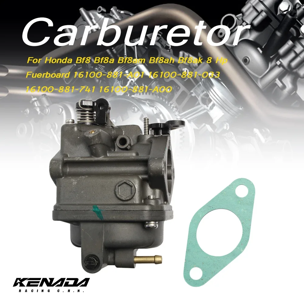 Подвесной карбюратор для Honda Bf8 Bf8a Bf8am Bf8ah Bf8ak 8 Hp Fuerboard 16100-881-A01 16100-881-033 16100-881-741