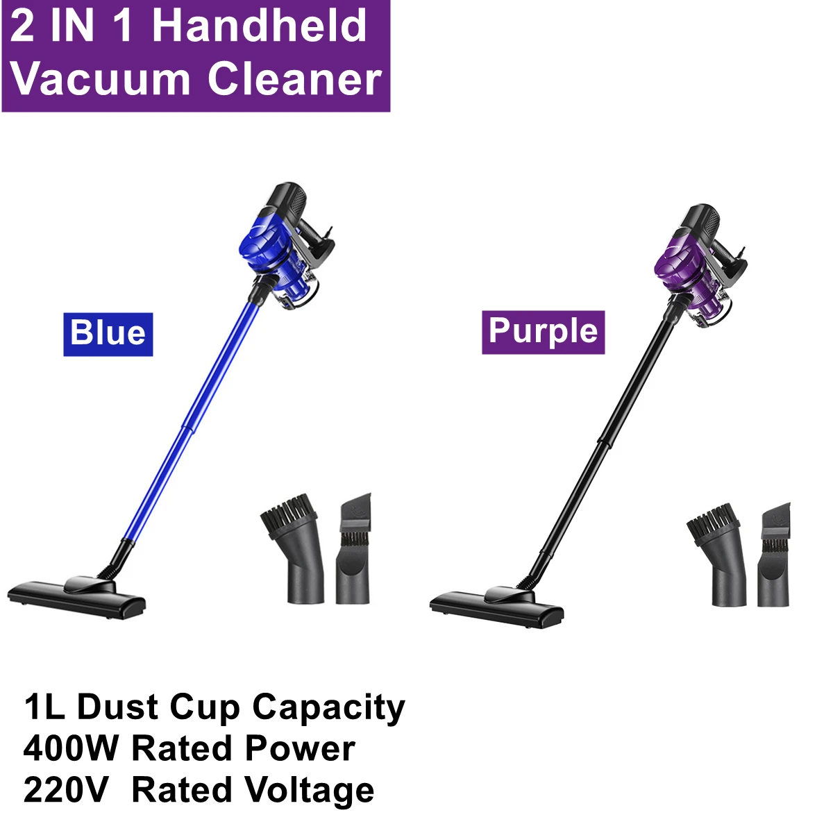 

Пылесос ручной с мощным всасыванием, 18000 Па