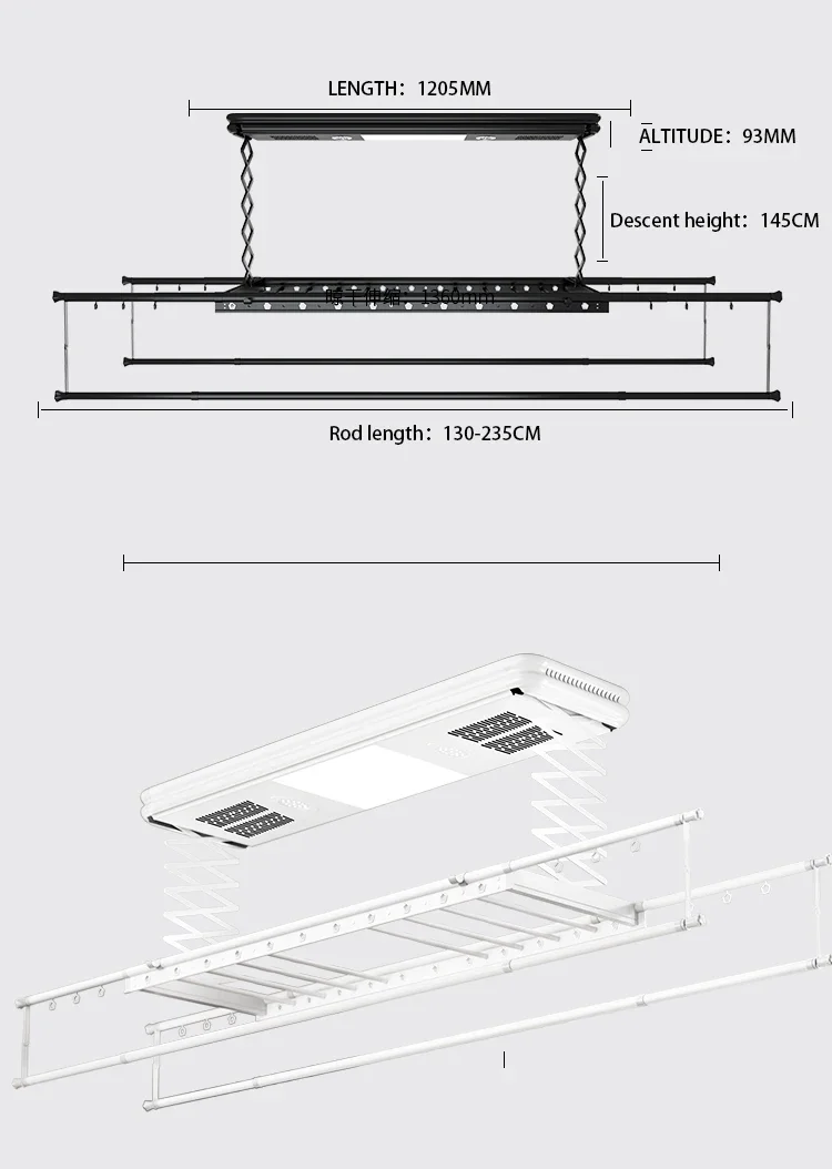 OEM электрическая подъемная сушилка для одежды балконная автоматическая